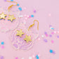 Tiger Earrings - Iridescent Earrings - Tiger Star Eye Earrings for Women - Mascot Earrings