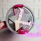 Disco Cowgirl Tumbler Tag Topper - Star Boots Tumbler Topper Plate - Tumbler Accessories Preppy