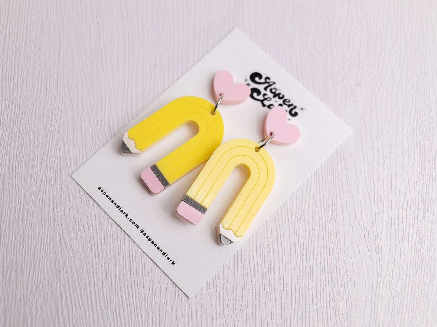 Cute Teacher Earrings - Teacher Appreciation Gift - Teacher Rainbow Pencil Earrings