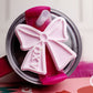 Alpha Chi Omega Tumbler Tag - Sorority Pink Bow Tumbler Tag - A Chi O Tumbler Topper - Tumbler Accessories