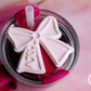 Alpha Chi Omega Tumbler Tag - Sorority Pink Bow Tumbler Tag - A Chi O Tumbler Topper - Tumbler Accessories