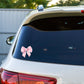 Coquette Bow Sticker - Pink Bow Vinyl Sticker - Tumbler Decal