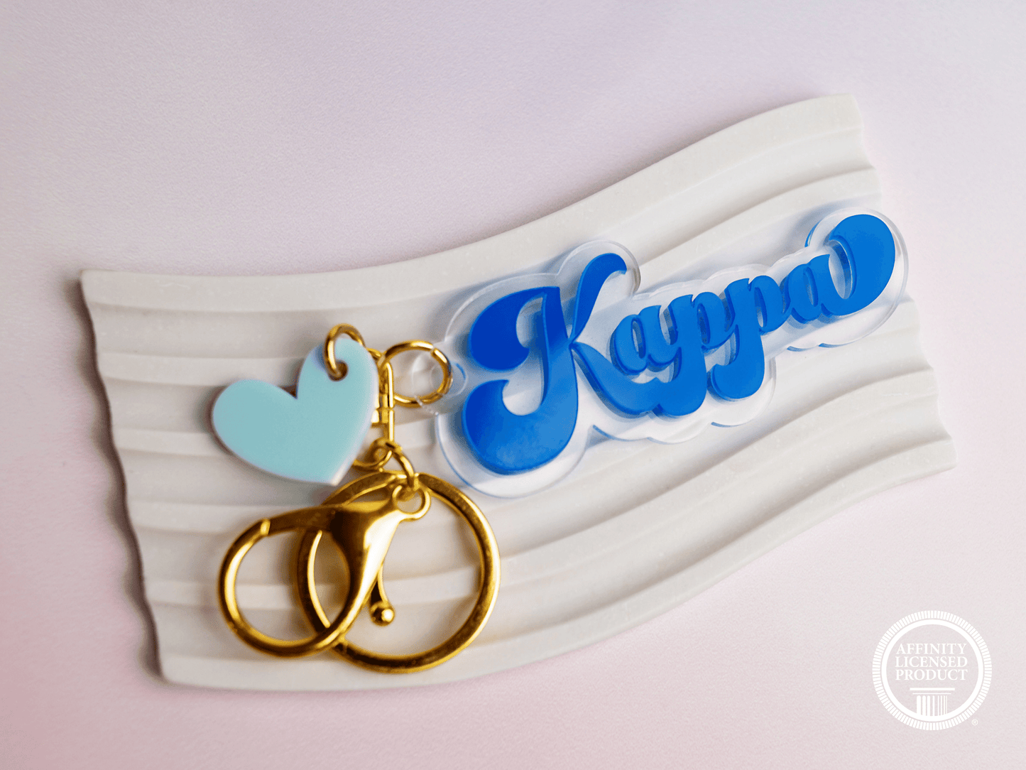 Kappa Kappa Gamma Keychain - Sorority Nickname Keychain - Retro Keychain for Sorority Gift