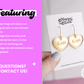 Kappa Alpha Theta Earrings - Sorority Earrings - Mirror Conversation Hearts in Gold Pink or Silver