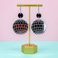 Disco Ball Earrings - Silver Earrings - Party Earrings - Bachelorette Earrings Acrylic