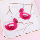 Summer Earrings - Flamingo Pool Float Earrings - Flamingo Earrings - Pink Earrings for Women