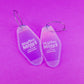 True Crime Earrings - Funny Earrings - Motel Key Earrings for Women - Acrylic