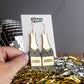 2024 New Years Eve Earrings - Champagne Earrings - Glitter Earrings